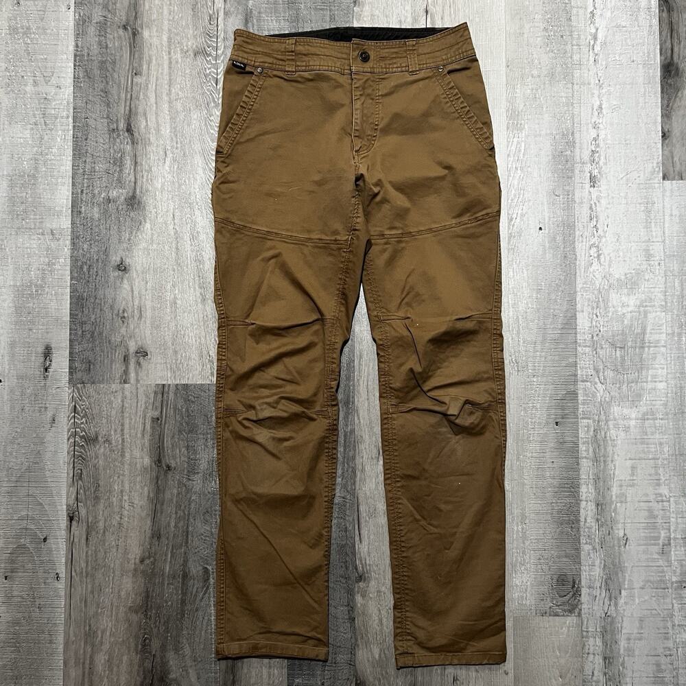KÜHL Free Generator Pants Mens 30x32 Brown Hiking Outdoor Stretch Chinos Hike